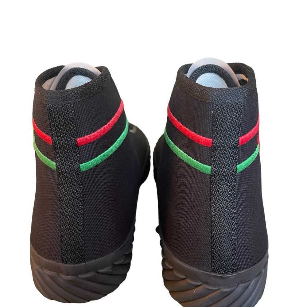 GUCCI MEN'S SNEAKER "SEPANG" BLACK CLOTH GG HIGH TOP 733033 - SIZE GUCCI 7.5 - Picture 4 of 15